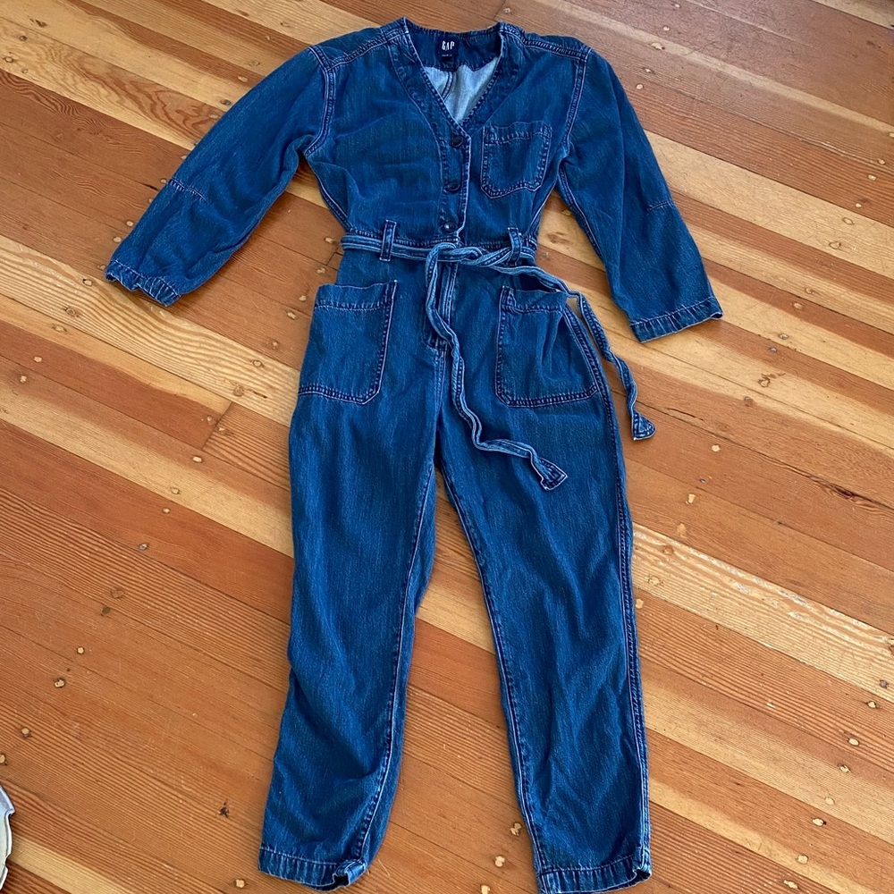 GAP Women’s Denim‎ Utility Coverall Jumpsuit Size 2